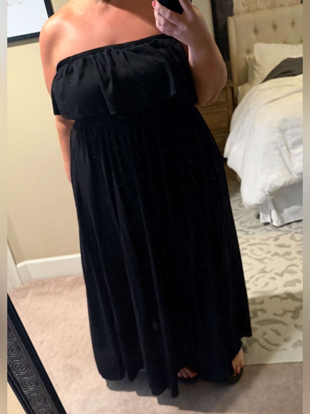 torrid Black Strapless Maxi Dress
